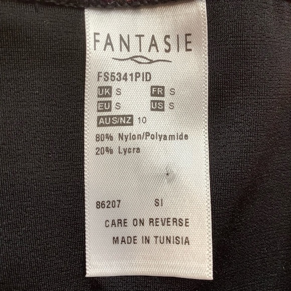 FANTASIE Vibrant Pink Floral/Black Underwire Bikini Set Size S - Picture 8 of 11